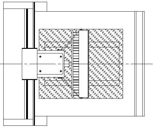 Vacuum glass support pillar layout device
