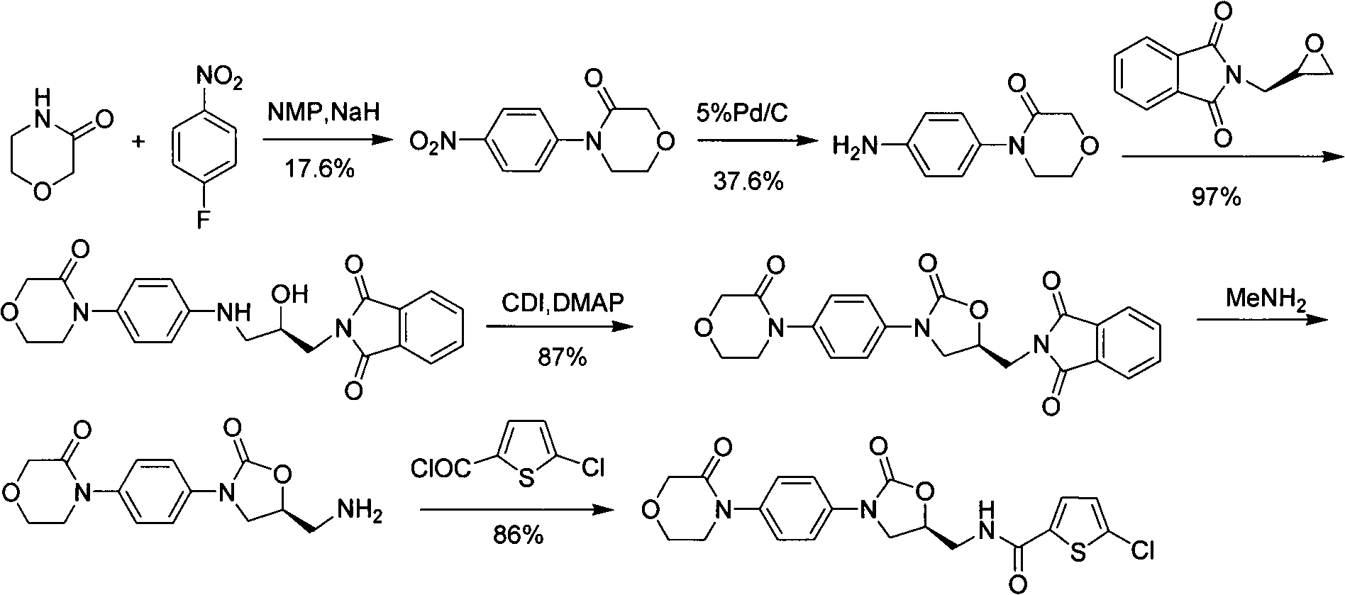 Preparation methods for rivaroxaban and intermediate thereof, and intermediate compounds