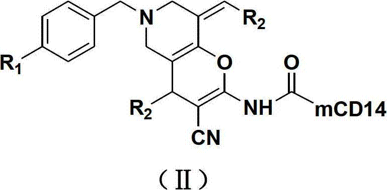 Tetrahydropyridinopyran-monoclonal antibody CD14 conjugate with anti ...