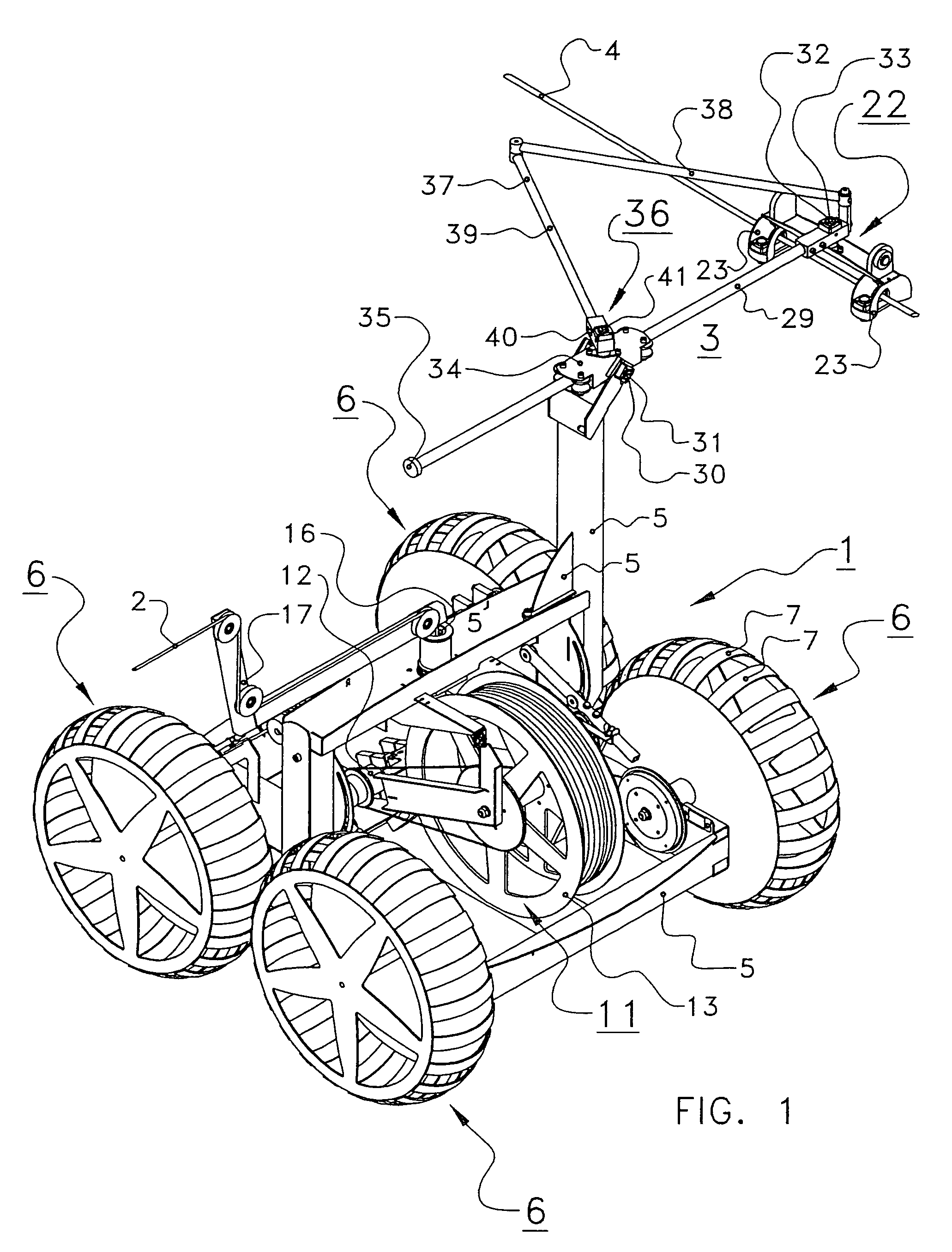Device for demarcating an area