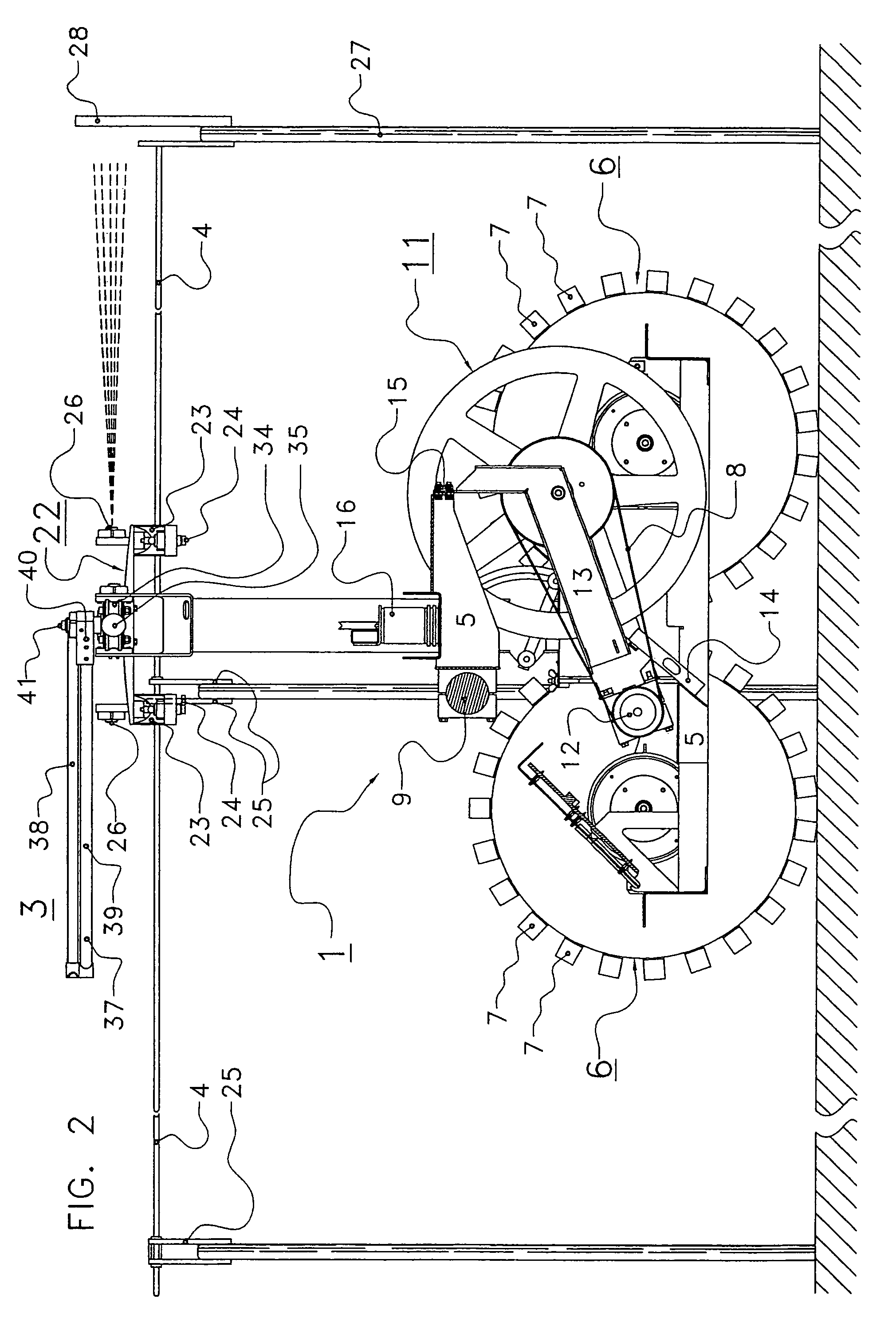 Device for demarcating an area