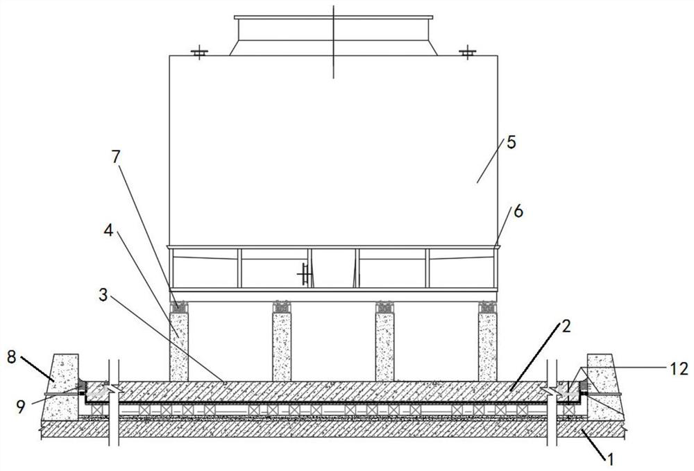 Construction method of maintainable assembly type floating equipment foundation