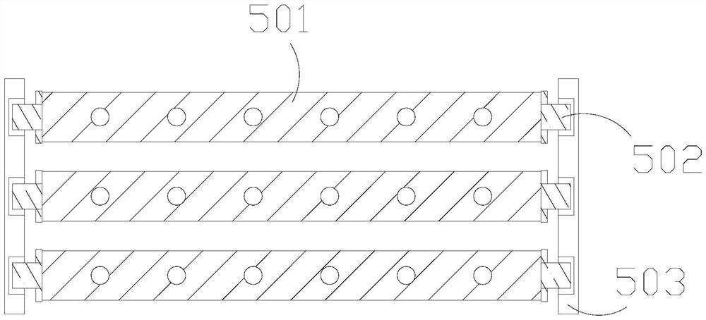 Steel pipe discharging roller assembly line