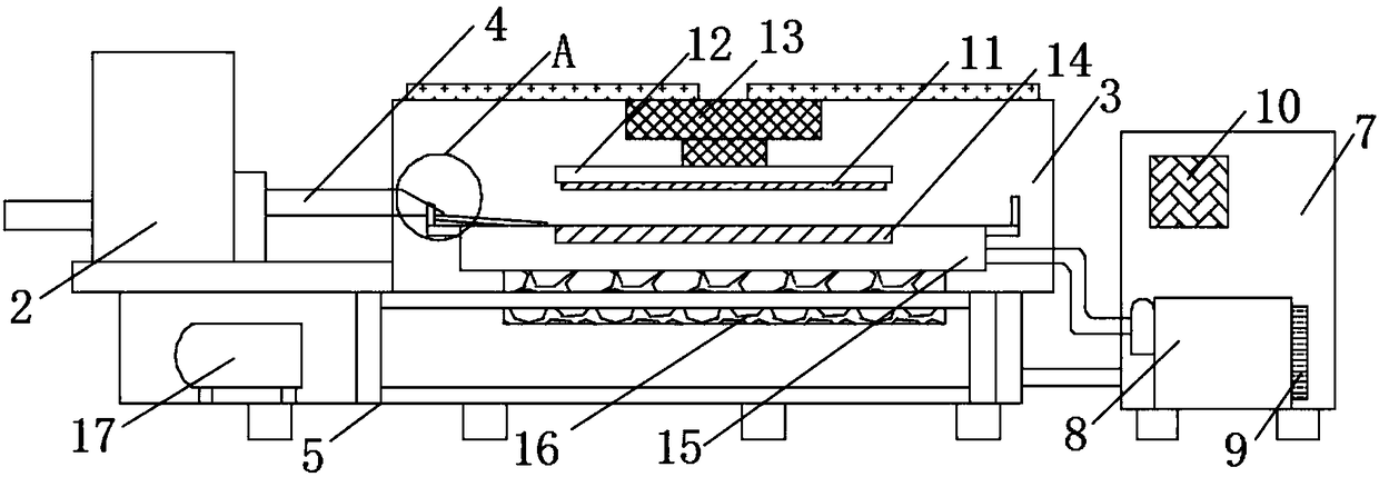 Aluminum alloy casting machine convenient for conveying material