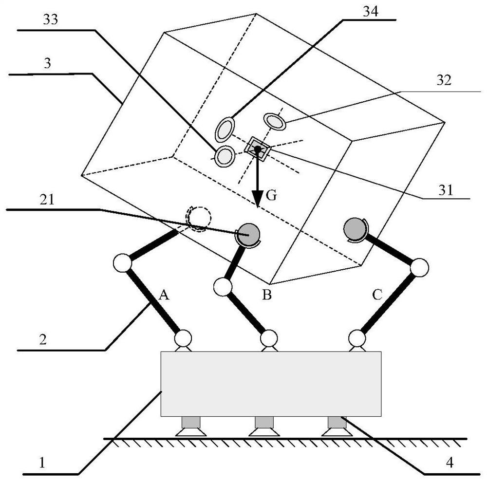 A microgravity simulation device for tumbling characteristics of large space targets