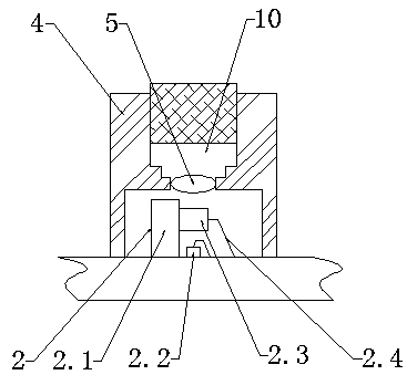 SIP packaging structure with integrated vertical photoelectric transceiver function and its process method