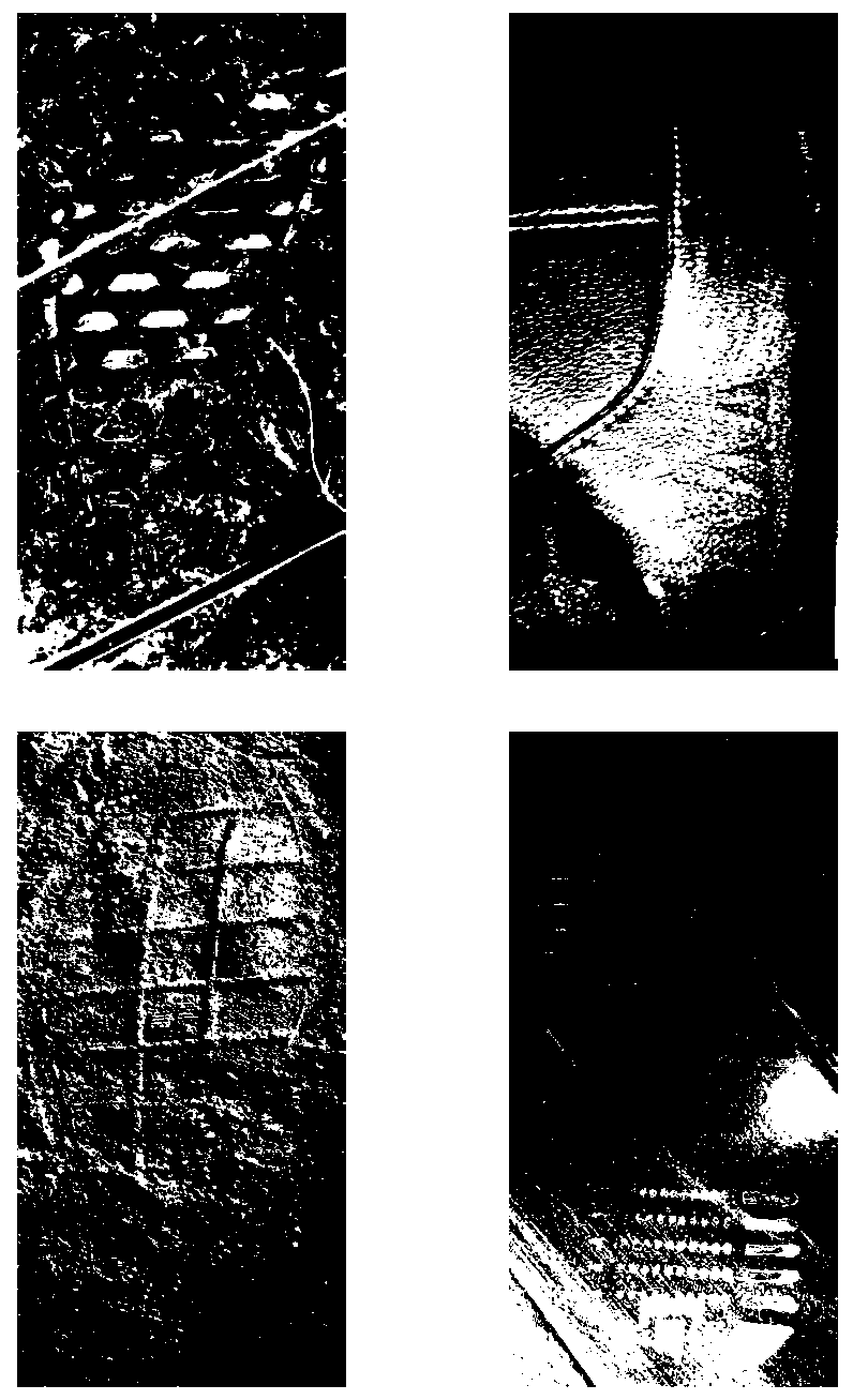 Shoeprint image retrieval method based on segmented weighting