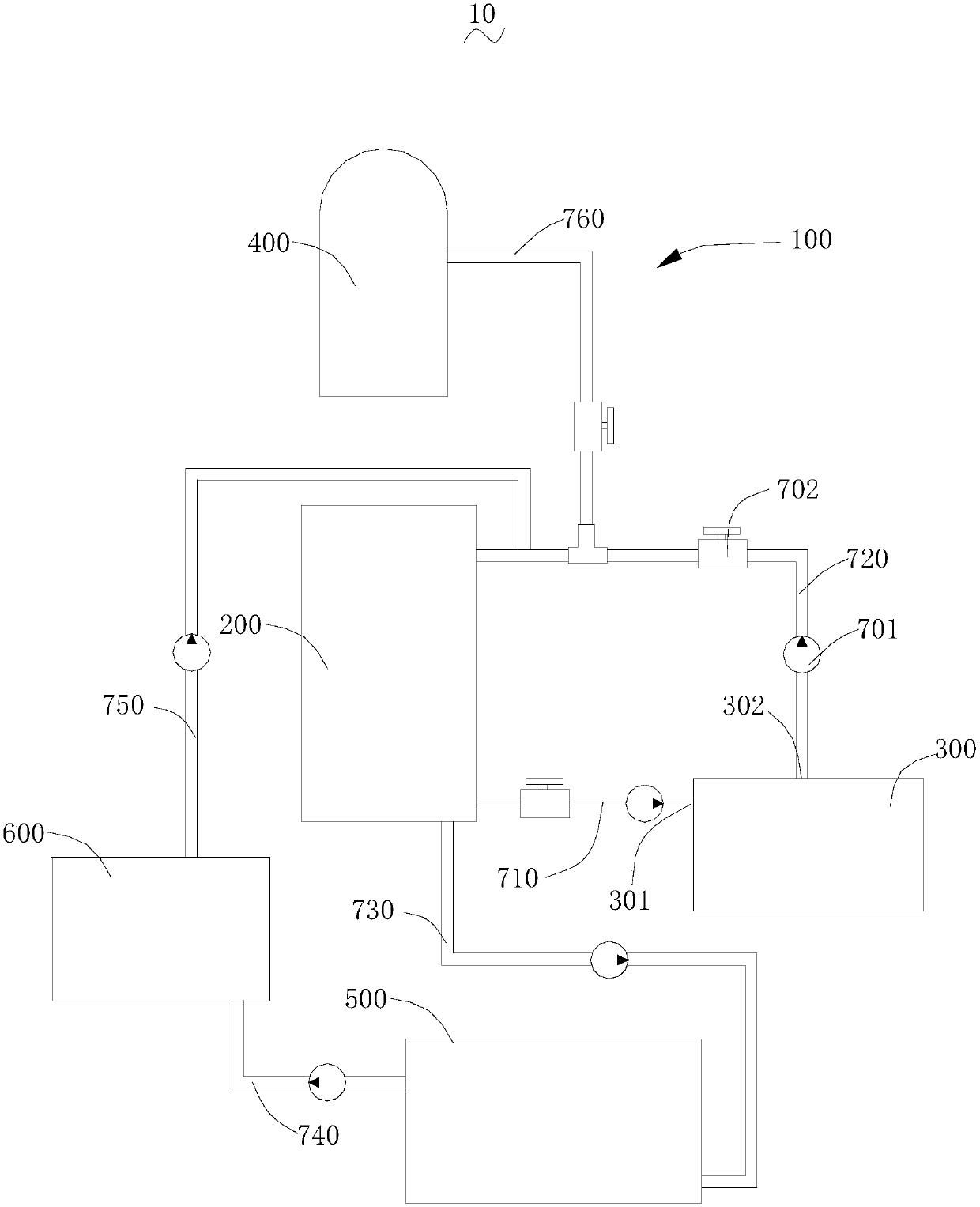 Circulating system for purified oil