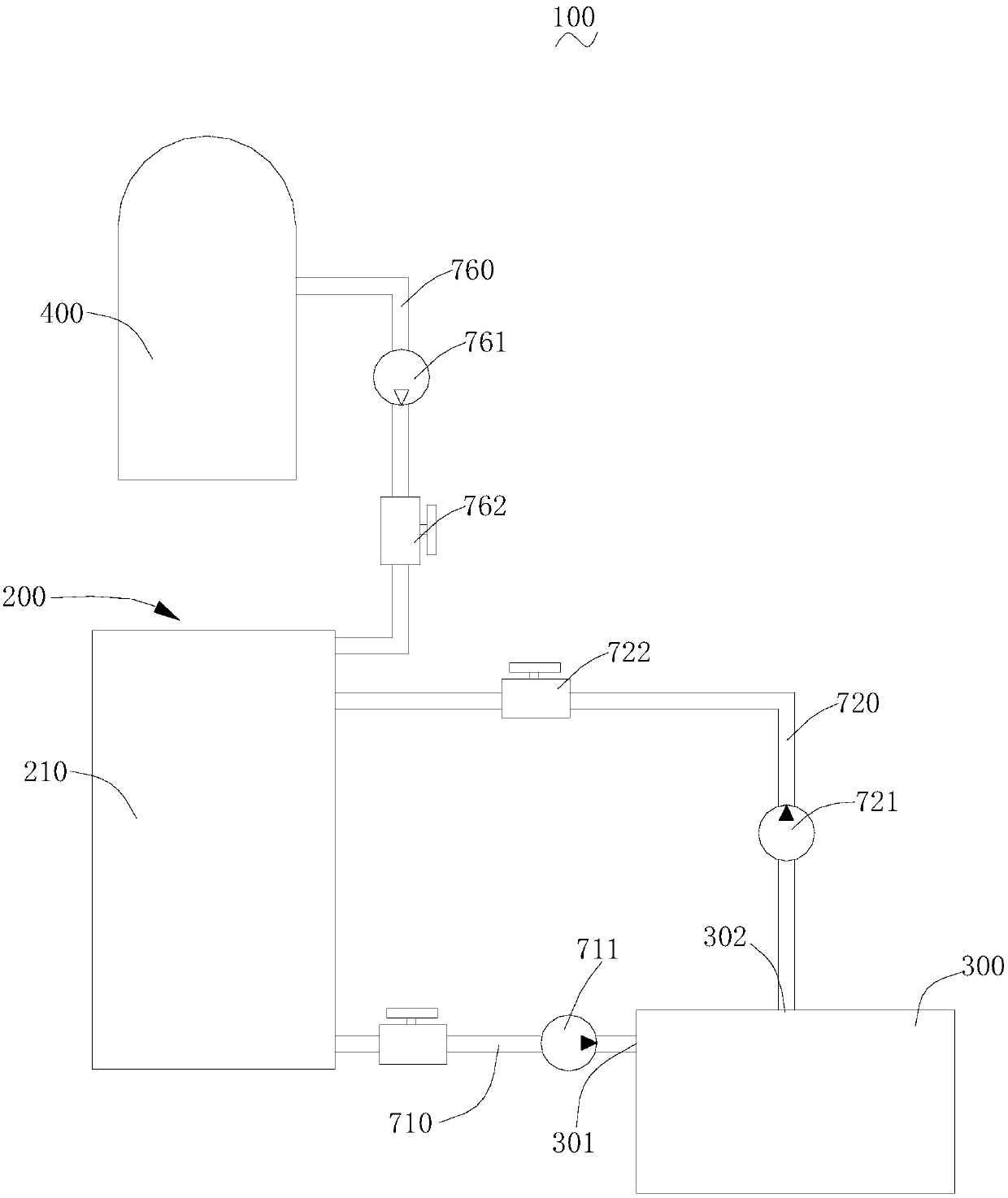 Circulating system for purified oil