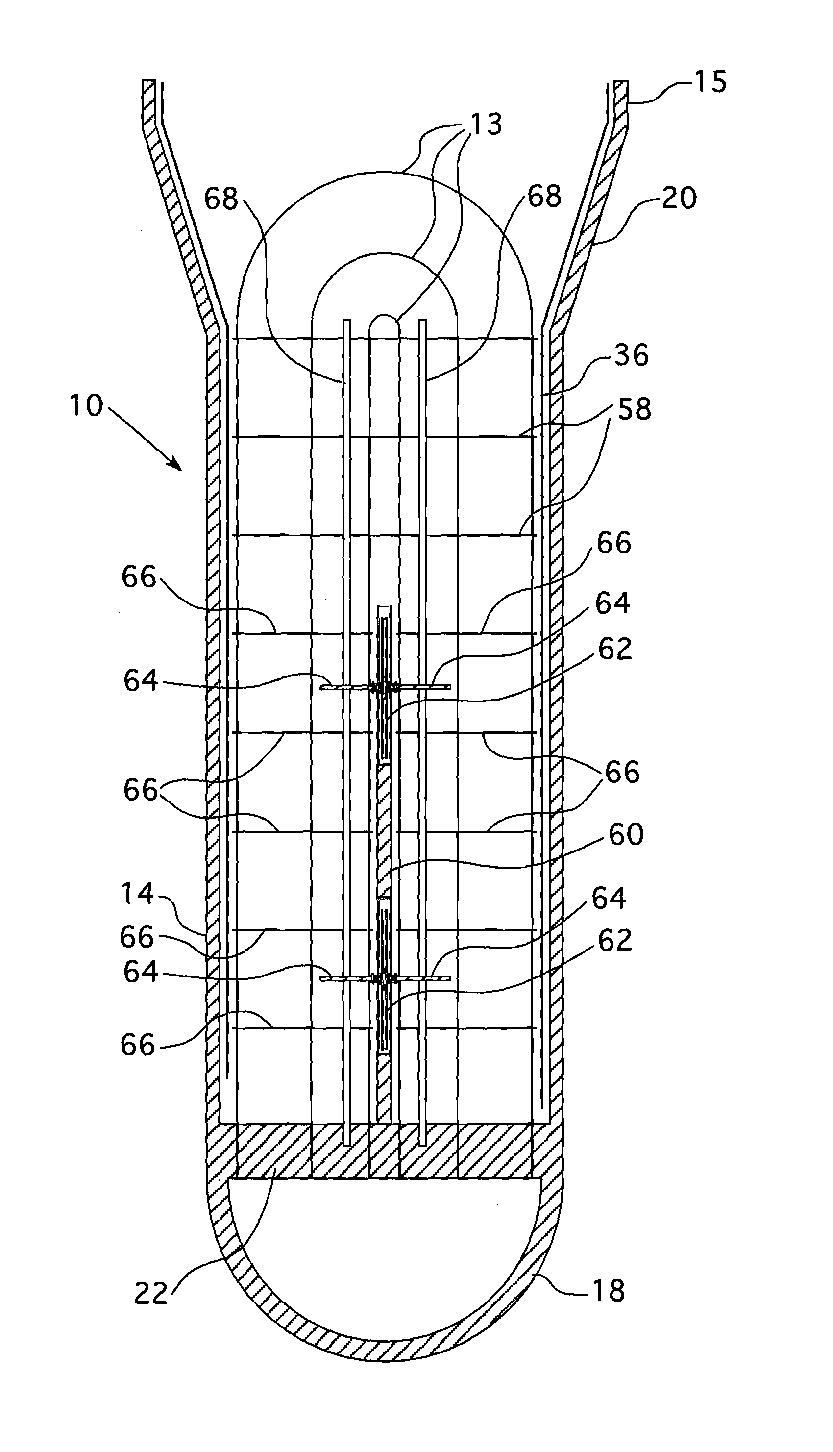 Anti-vibration tube support plate arrangement for steam generators