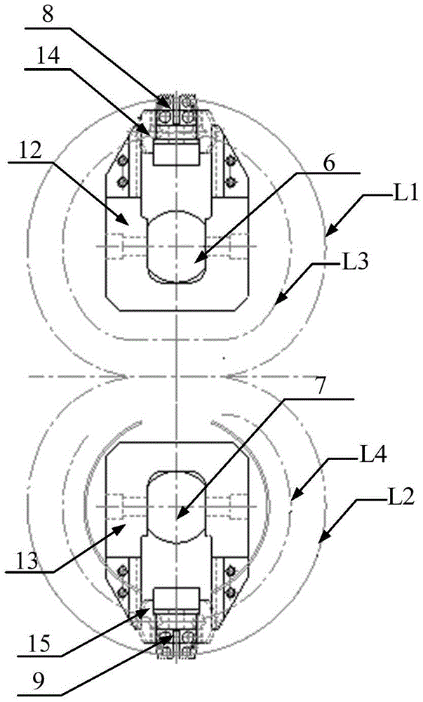 Rotation reciprocating type horizontal seal packaging mechanism