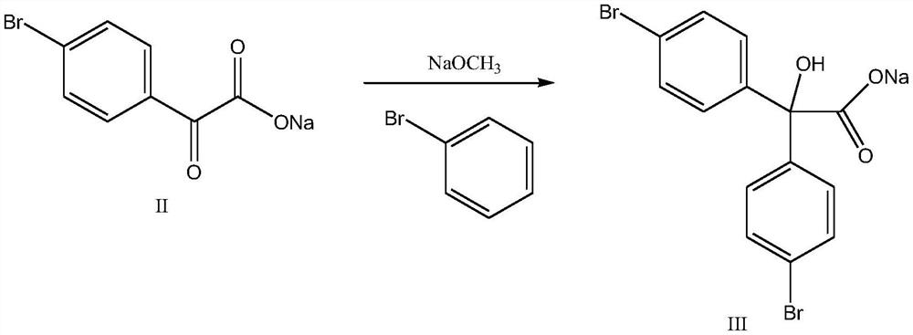 Synthesis method and application of 2, 2, 2 (4-bromophenyl)-2-hydroxyacetic acid