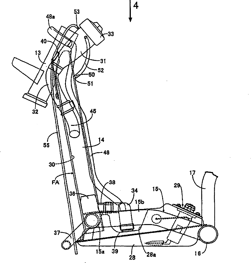 Fuel supply structure for small-type vehicle