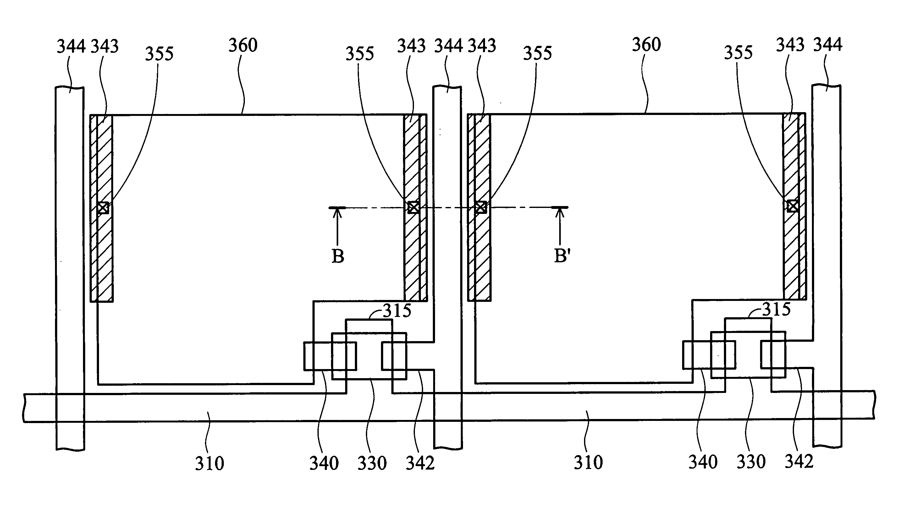 Method of stabilizing parasitic capacitance in an LCD device