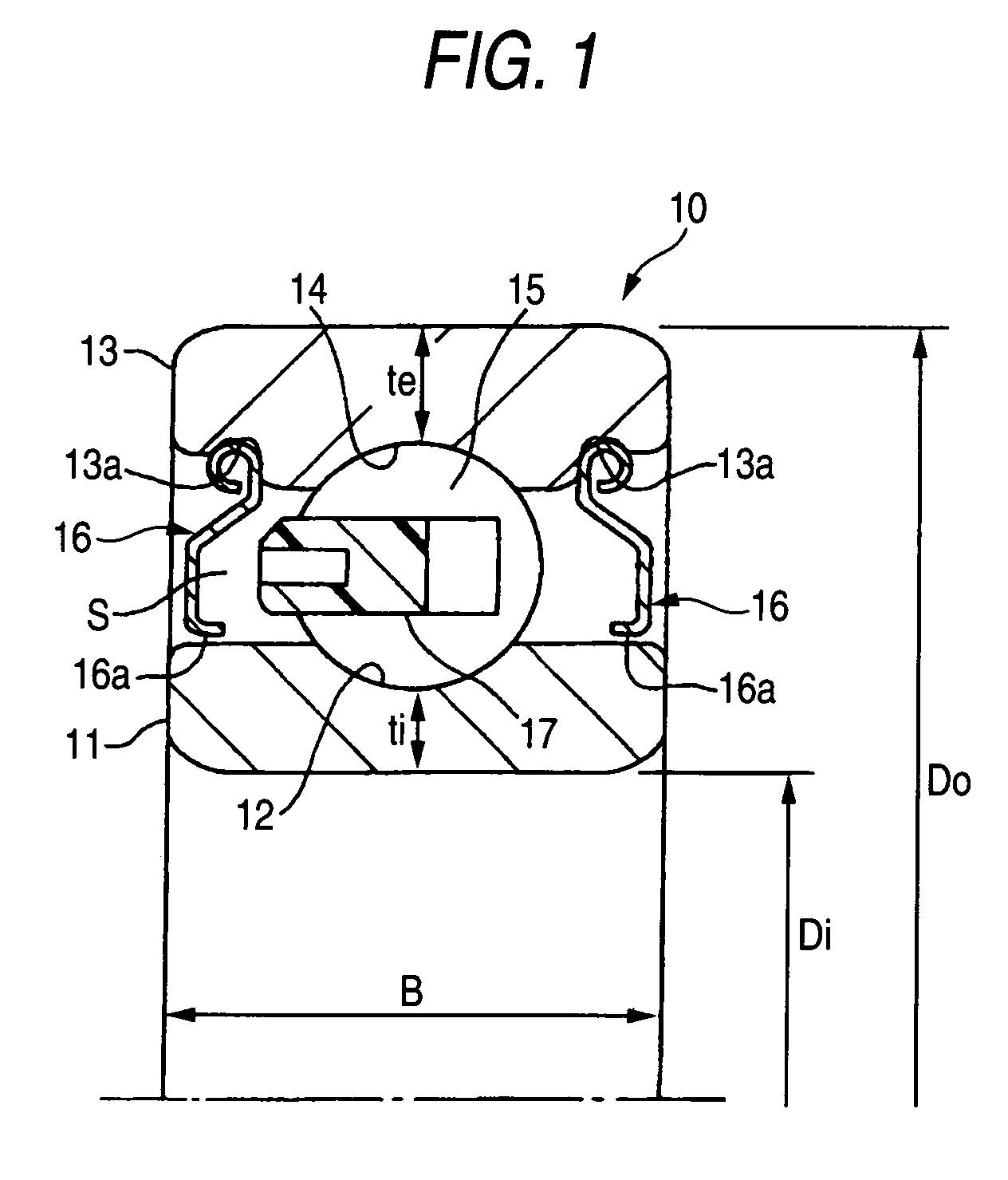 Rolling element bearing and motor