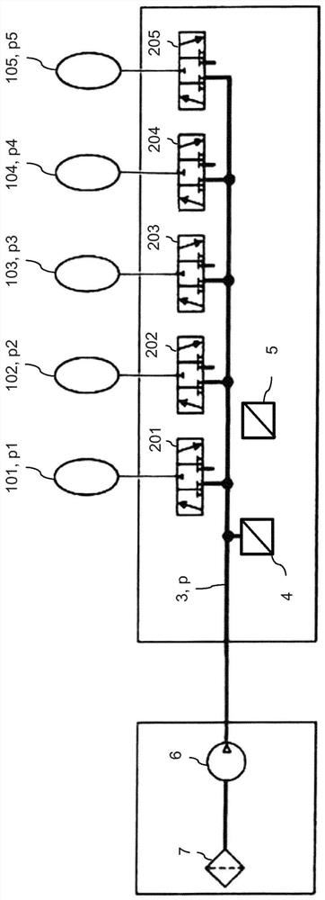 Method for monitoring pressure in a device for pneumatically adjusting a seat in a vehicle