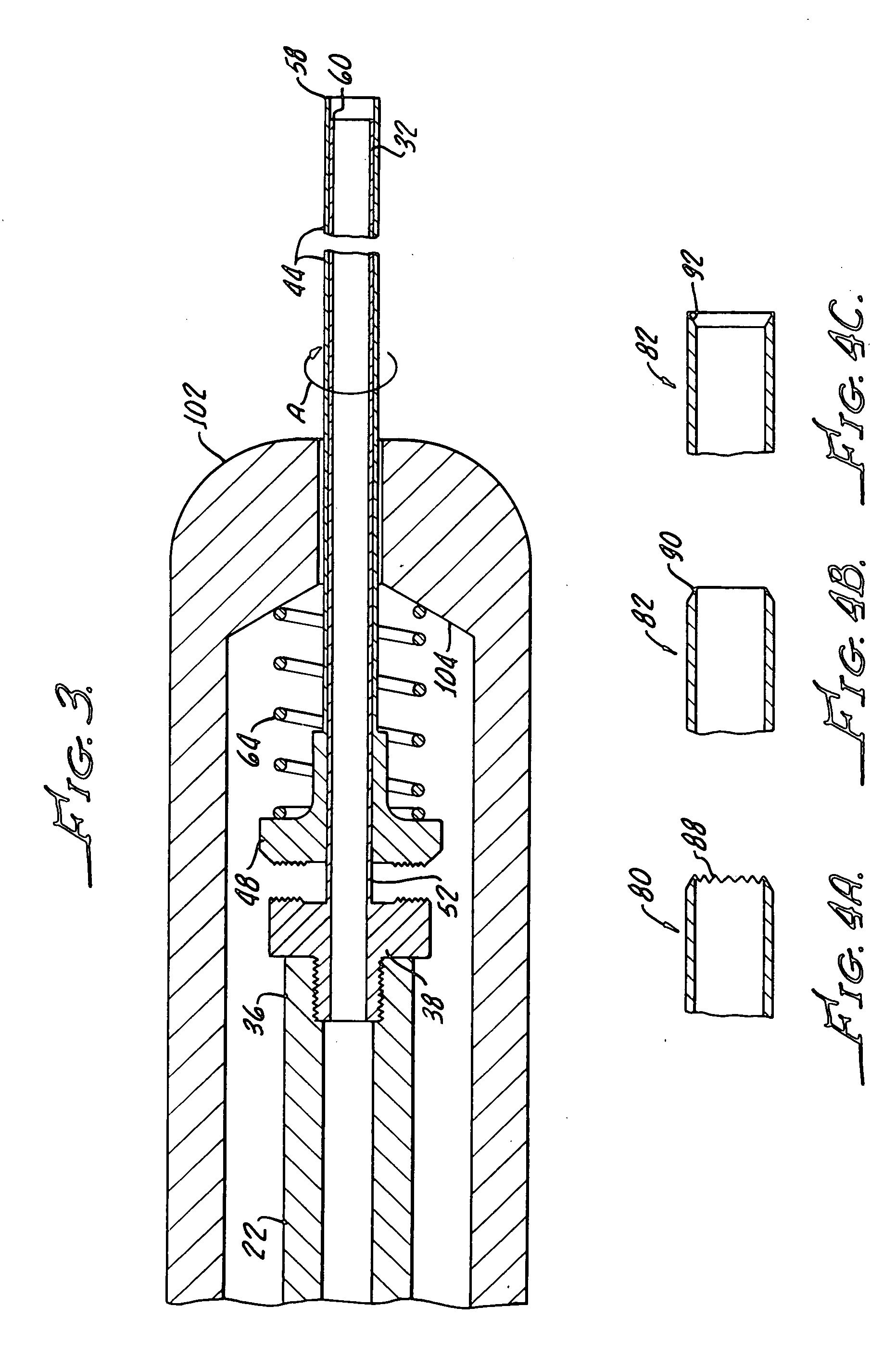 Dual probe with floating inner probe