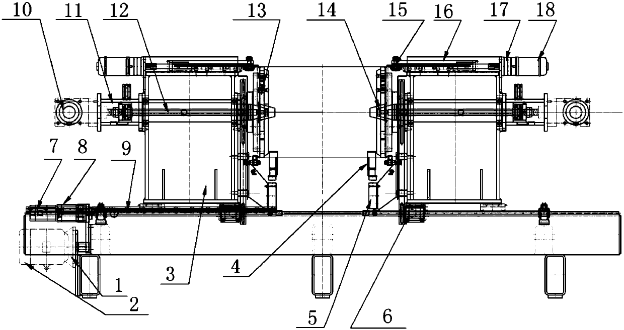 Bilateral thin-wall barrel port inward curling machine