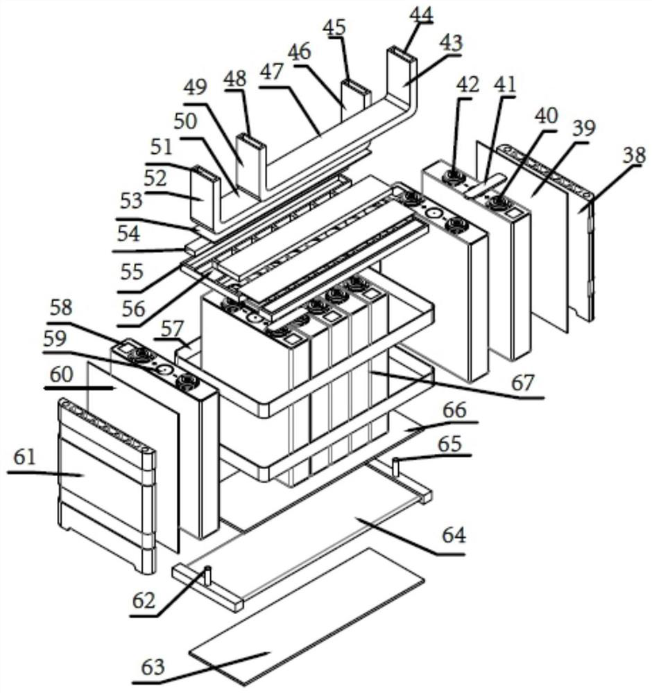 An integrated power turbine single-shaft dual-motor marine ammonia-electric hybrid power system