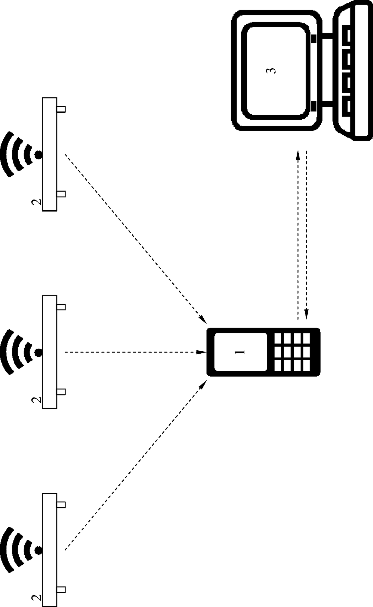 Power plant personnel positioning device utilizing Wi-Fi and method of using same