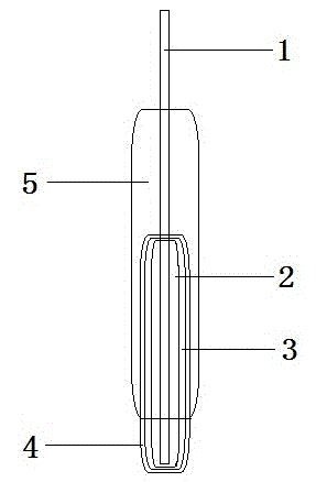Solid nitrate ion electrode based on conductive polyaniline and preparing method thereof