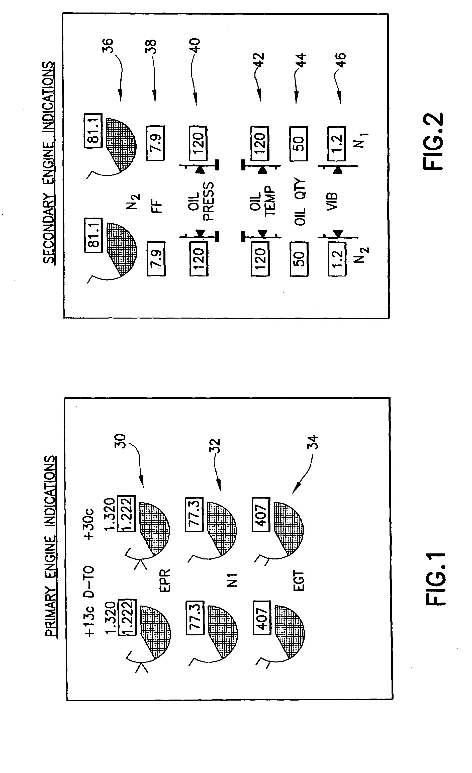Method and apparatus for indicating operational state of aircraft engine