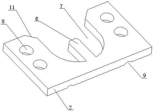 A clamp for fixing fiber optic cable reinforcement