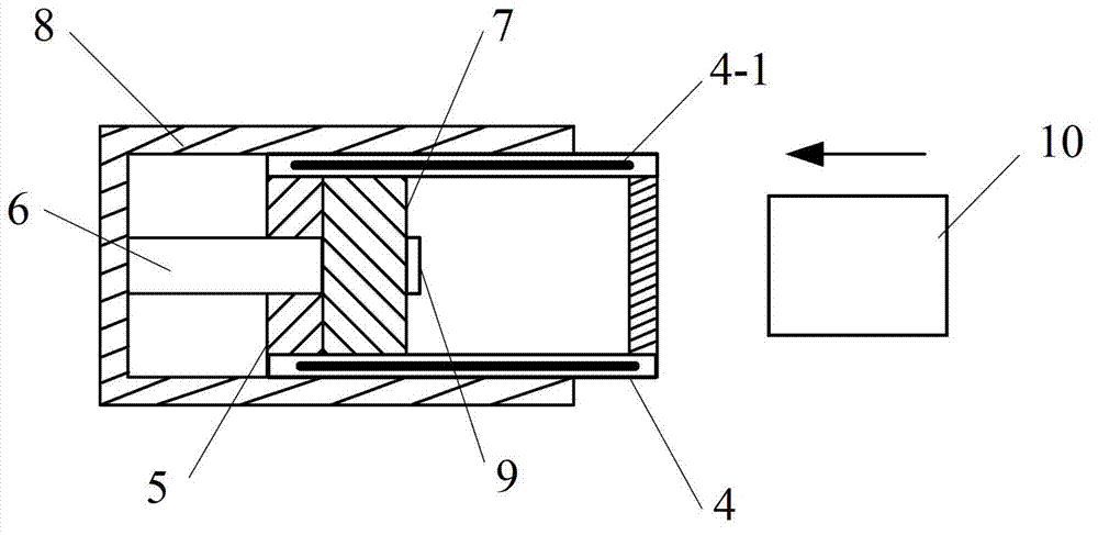 Working method of buffer automatically attracting and releasing slider