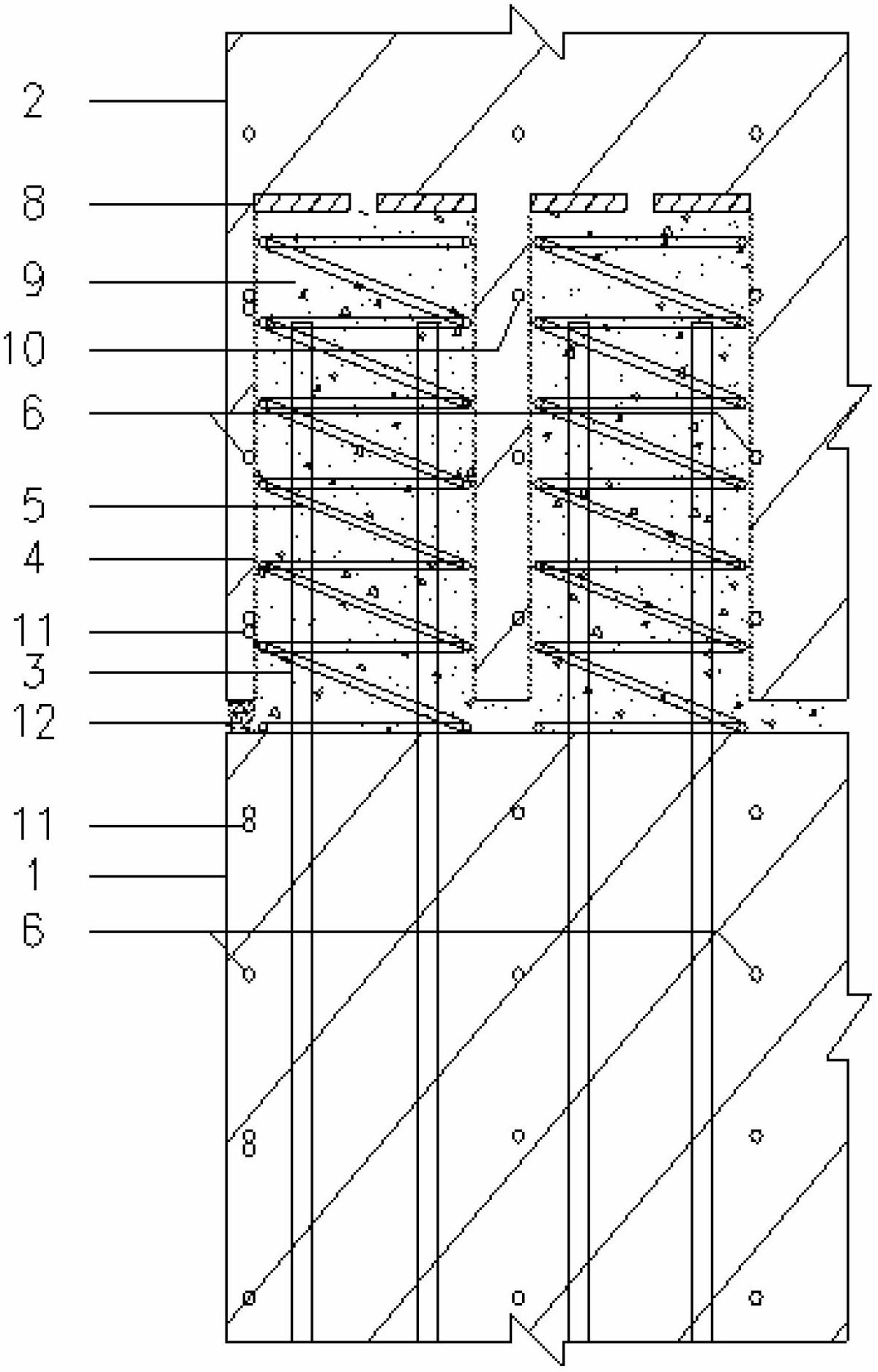 Connecting structure for assembly type concrete shear wall edge member