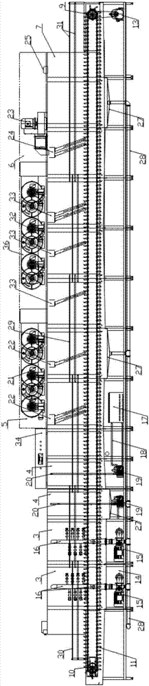 A kind of tray cleaning machine and cleaning method