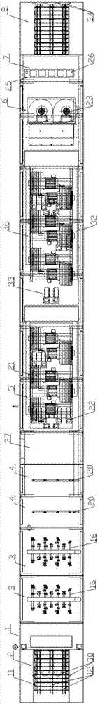 A kind of tray cleaning machine and cleaning method