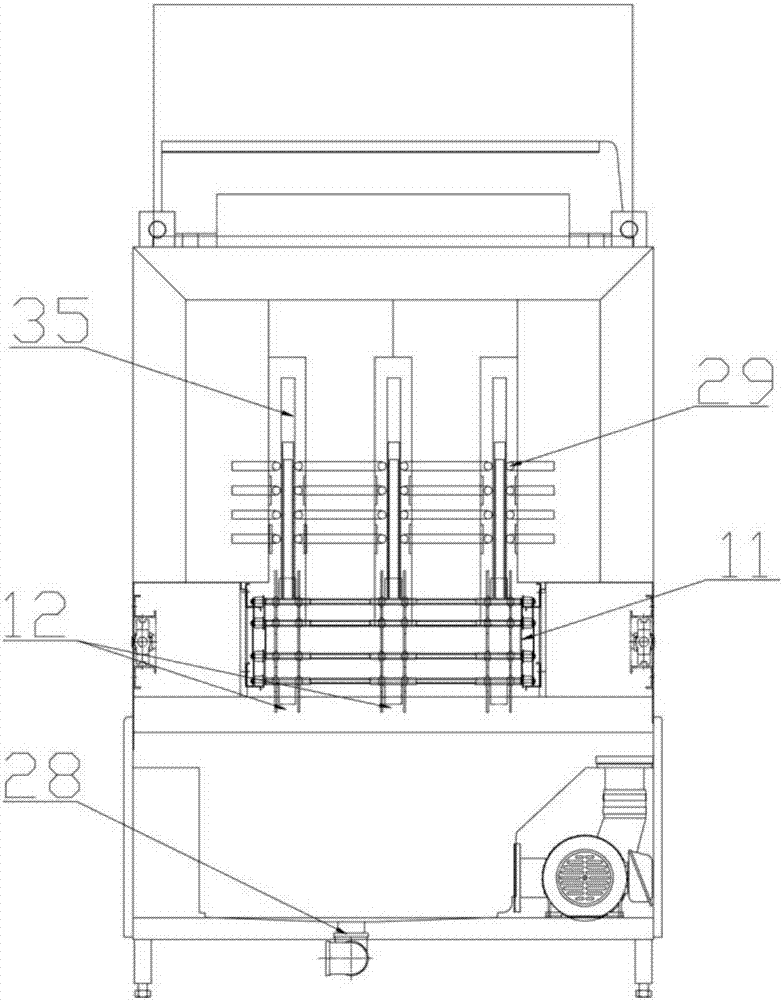 A kind of tray cleaning machine and cleaning method