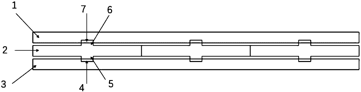 Novel CLT (Cross-laminated Timber) board adopting saw-tooth-shaped interlaminar gluing manner