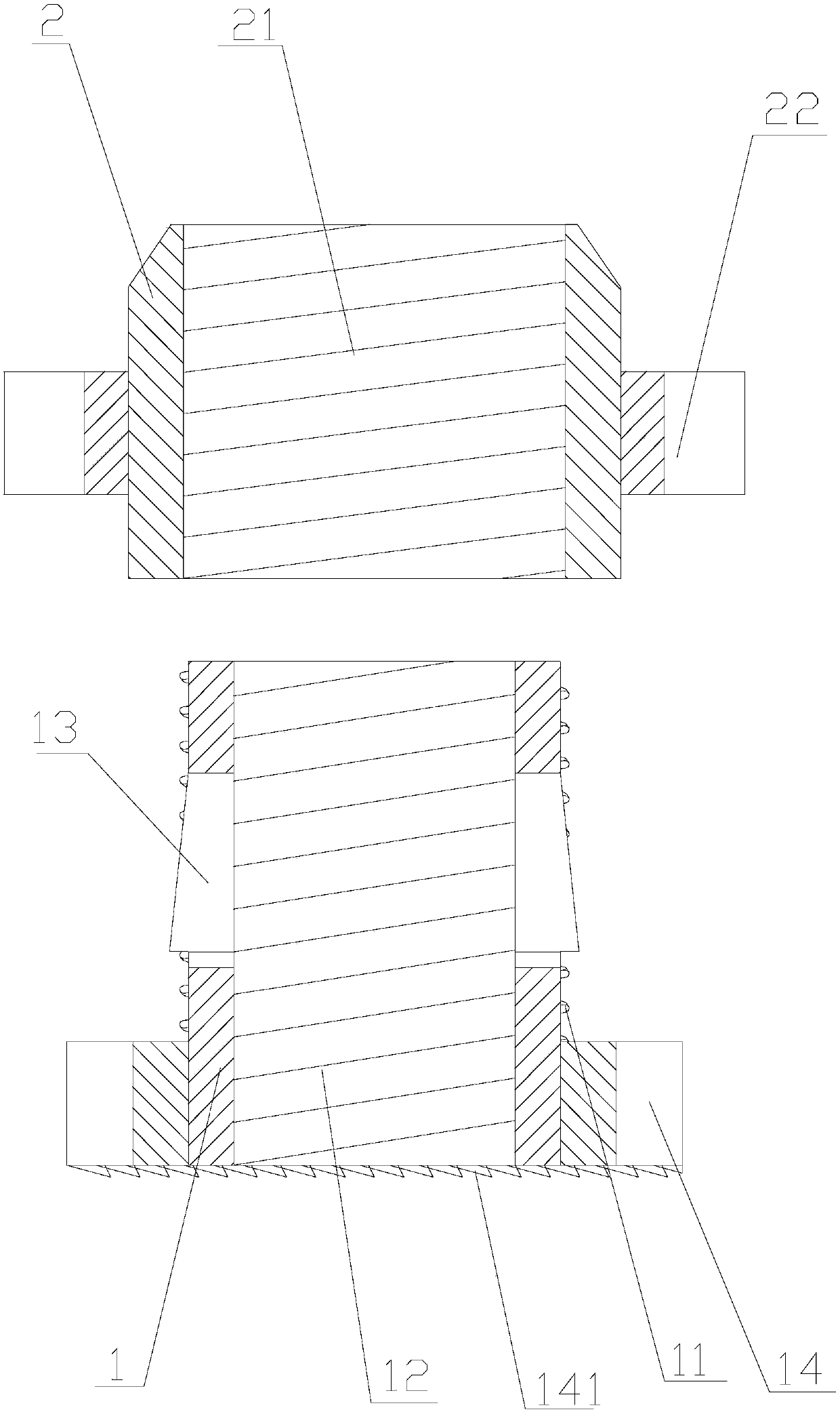 Hex nut for fitness equipment