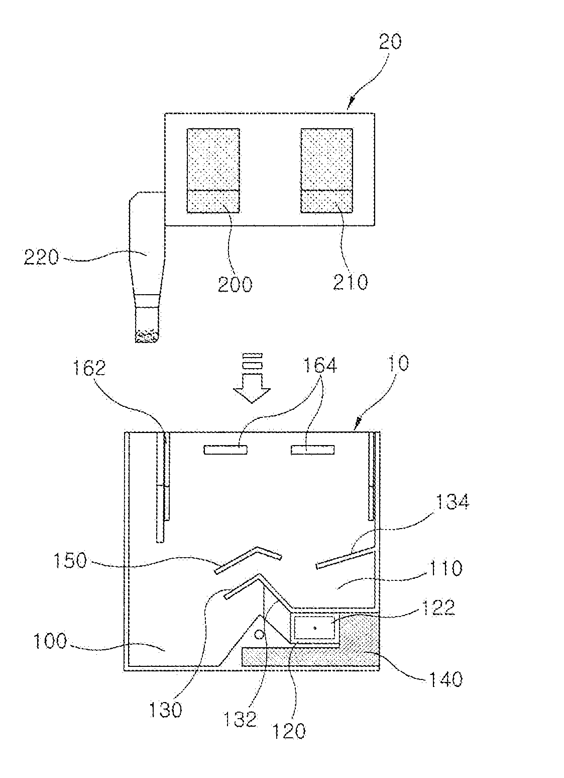 Reaction cassette for measuring the concentration of glycated hemoglobin and measuring method thereof