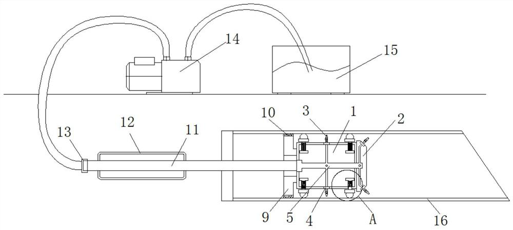 Sewage pipeline cleaning device