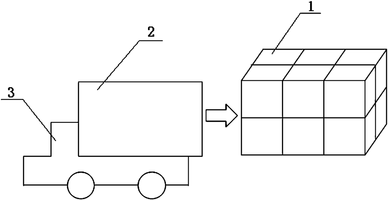 Logistics intelligent box, transportation device, transportation system and working method