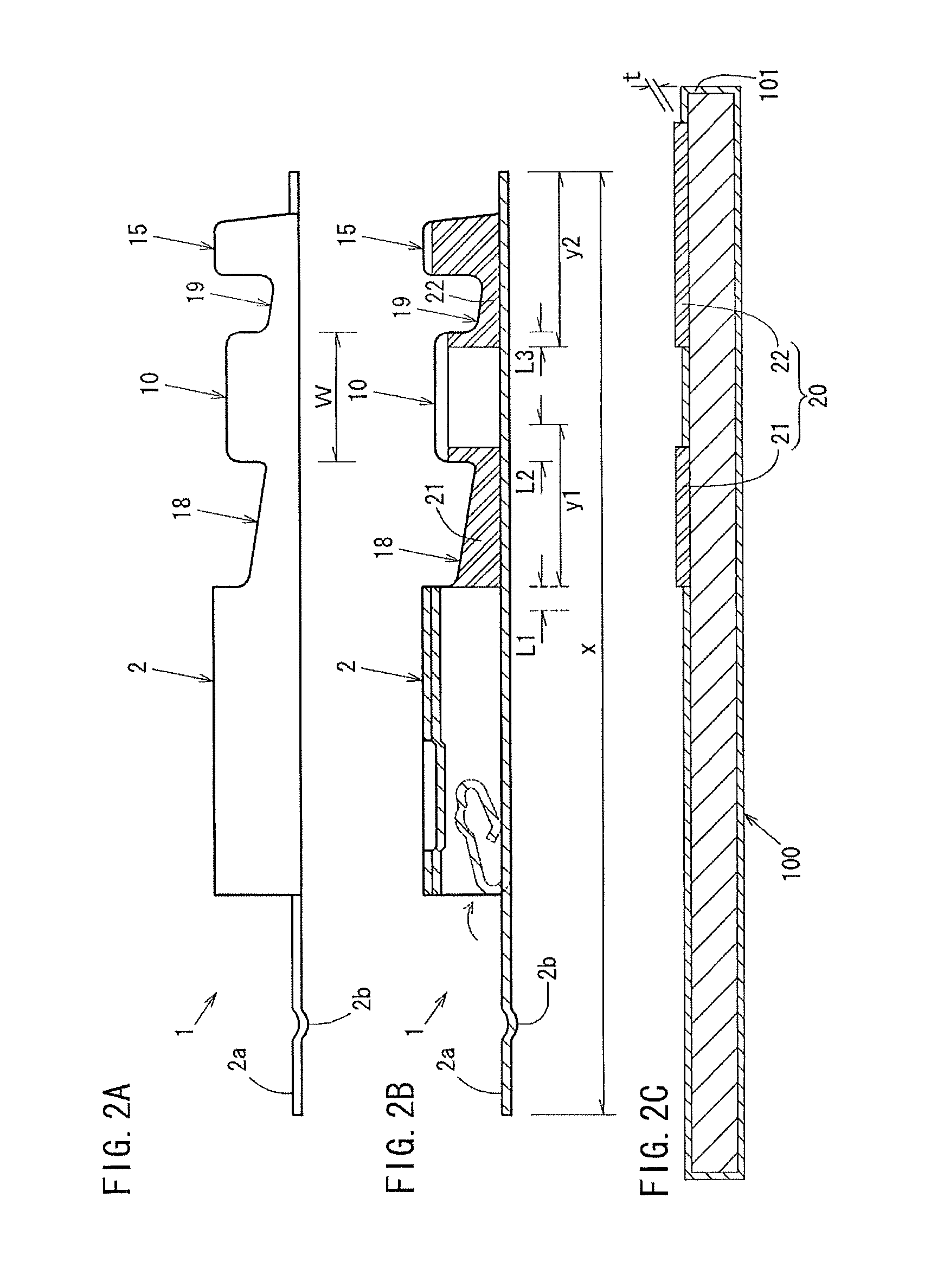 Crimp terminal, connection structural body and method for producing the crimp terminal