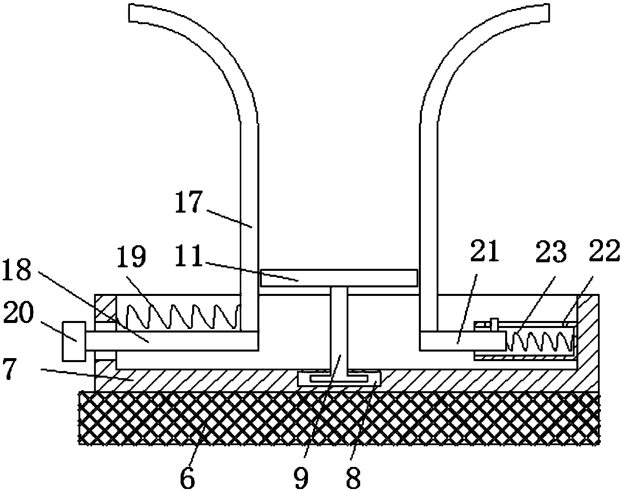 A transmission device for a peach splitter