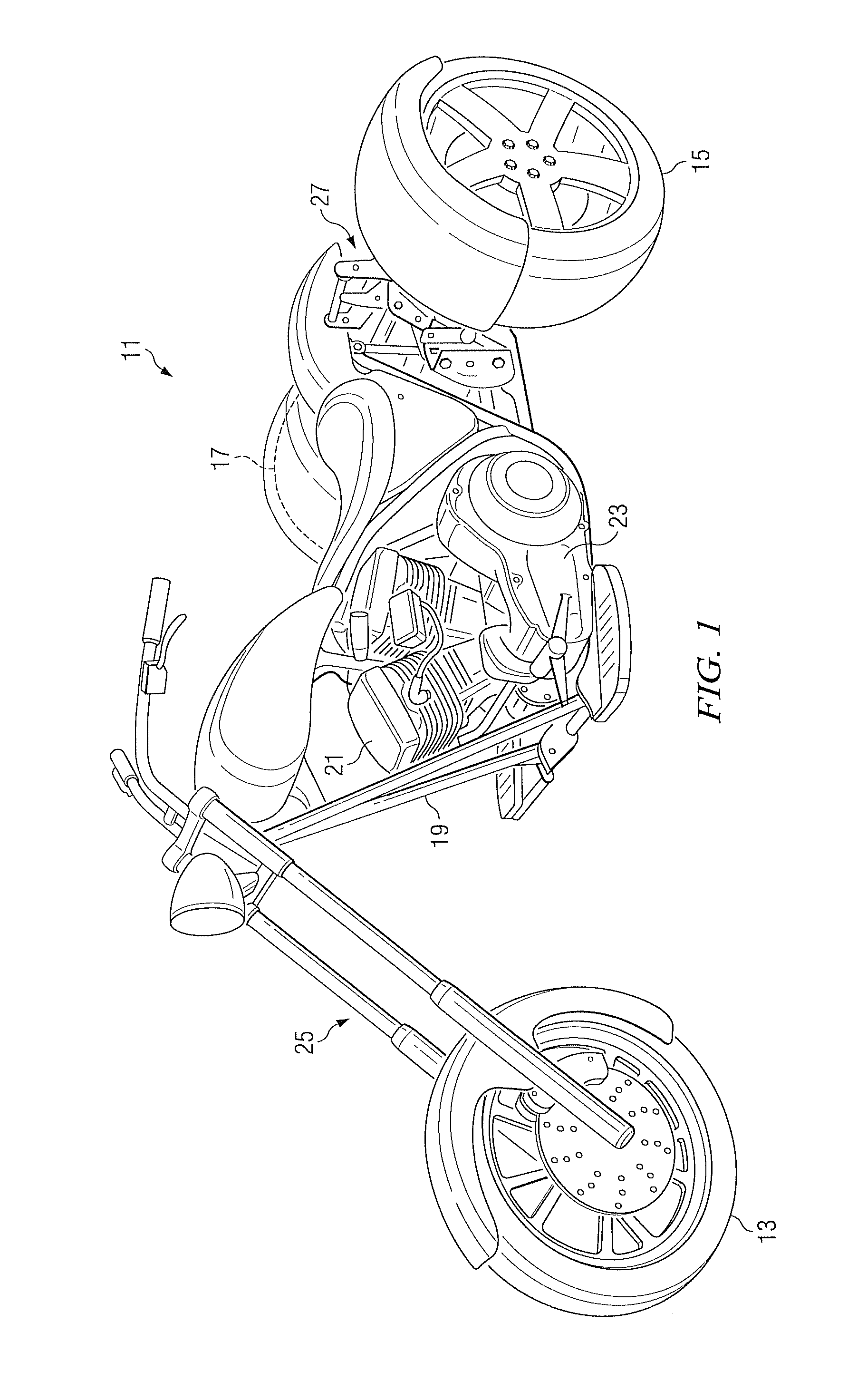 Tilting independent suspension system for motorcycle trike