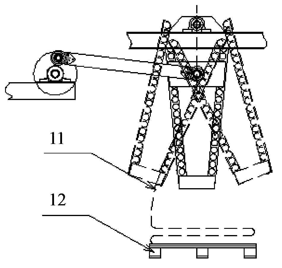 Rubber stacking mechanism for tire automatic production line