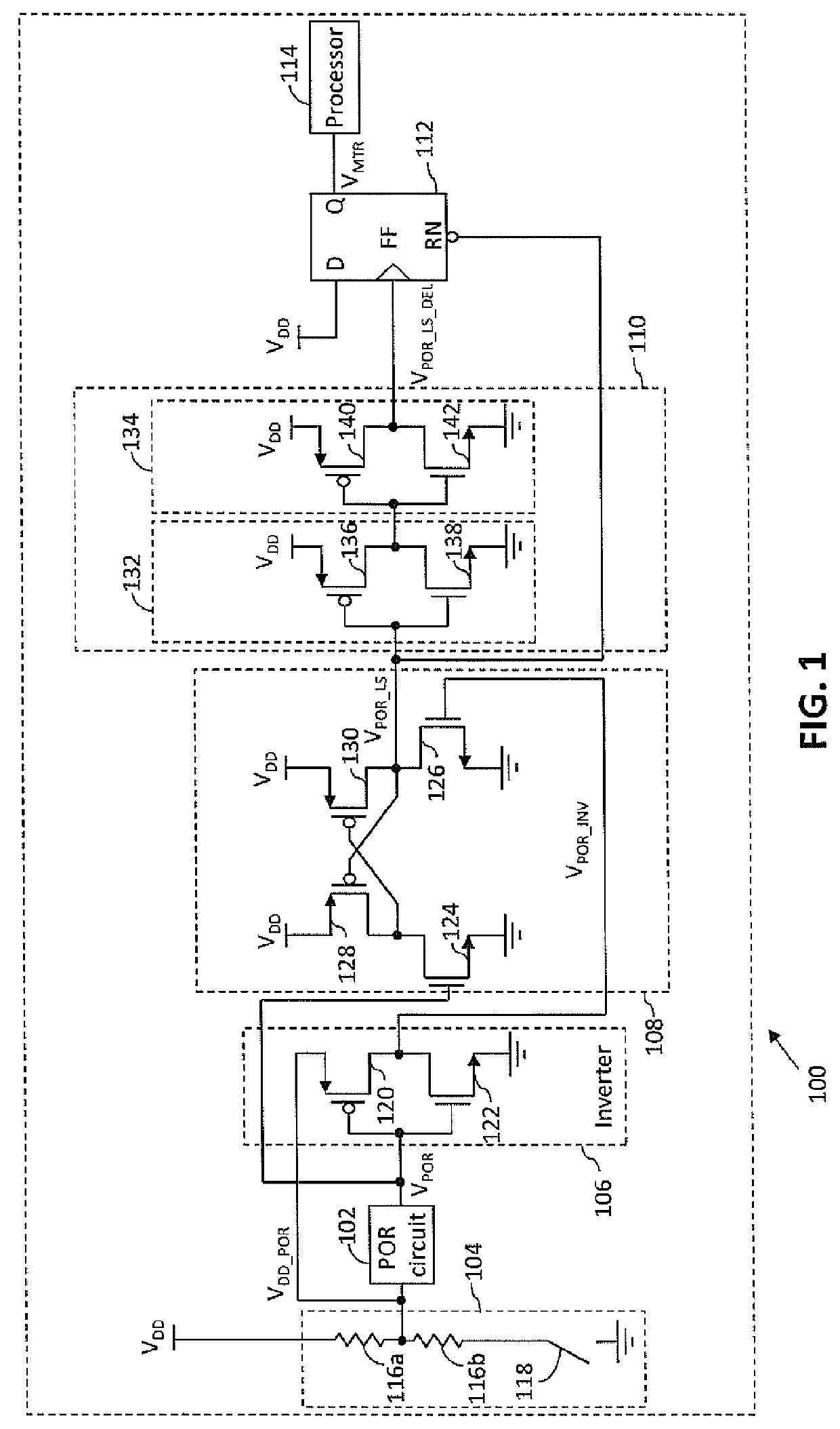 Testable power-on-reset circuit