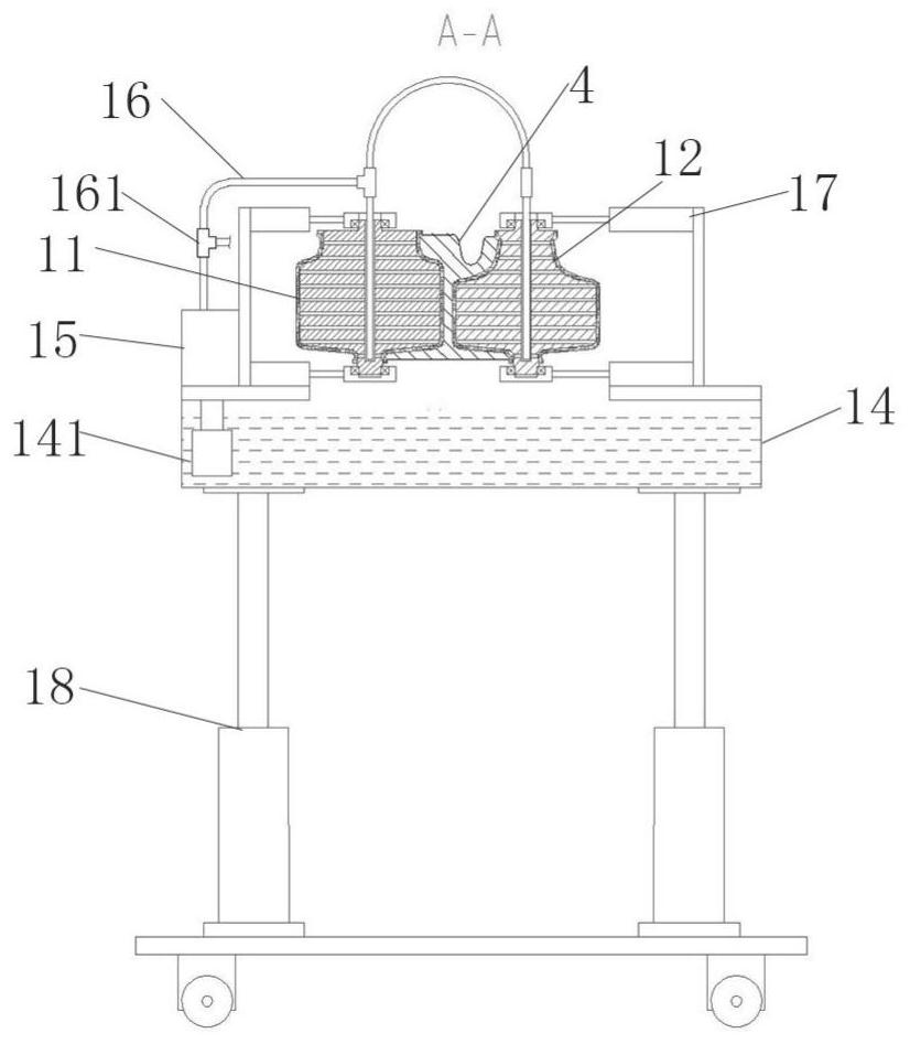 Track coating device and process method