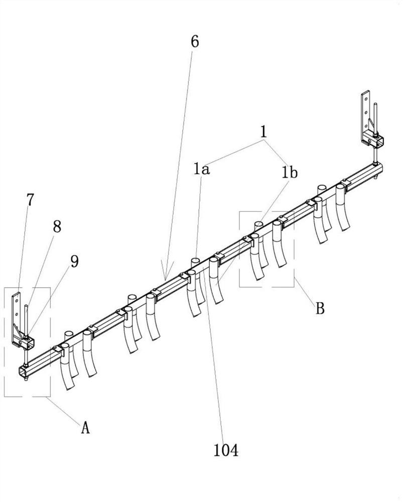 Wheat wide-width uniform sowing device with controllable sowing depth