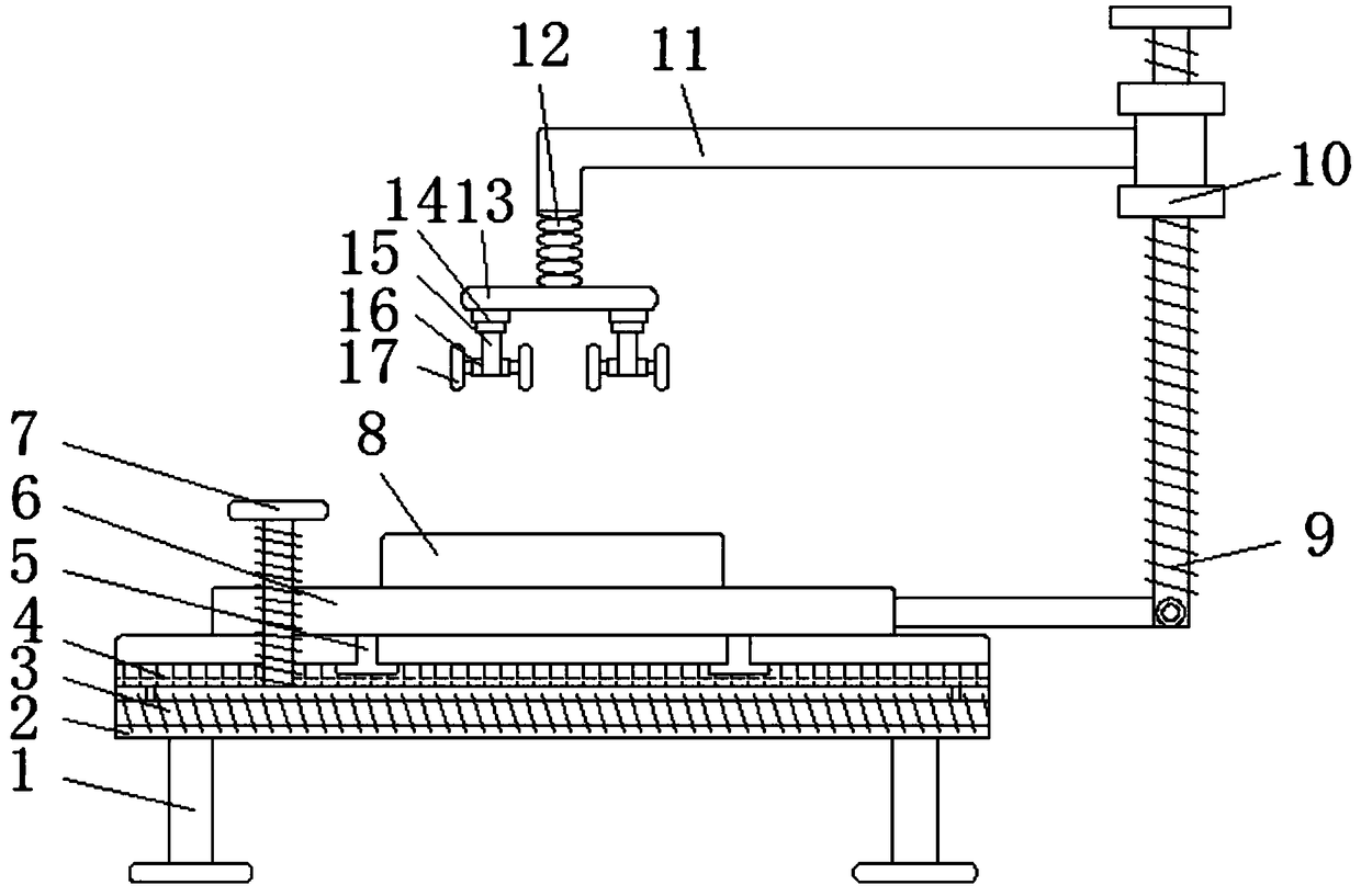 Carton cutting fixing device with interval adjusting function