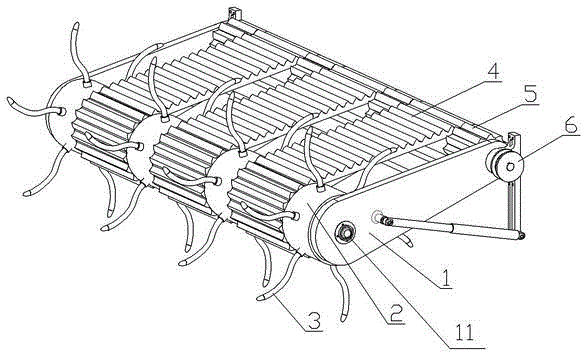 Lifting-type corn straw picking device with wheel belt