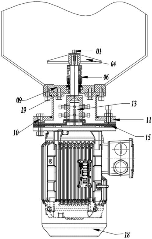 Water seepage prevention mechanism device of motor