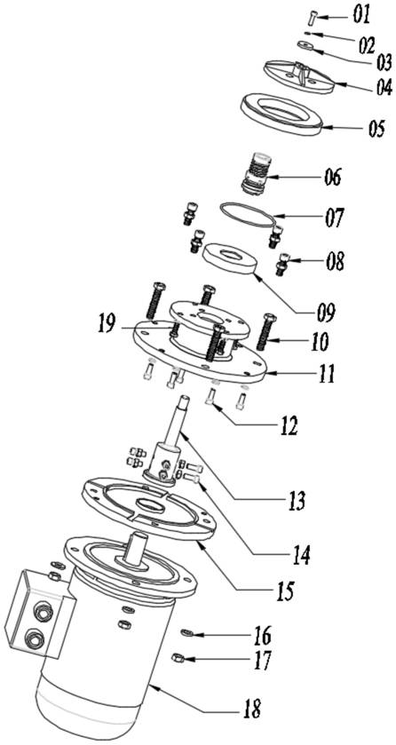 Water seepage prevention mechanism device of motor