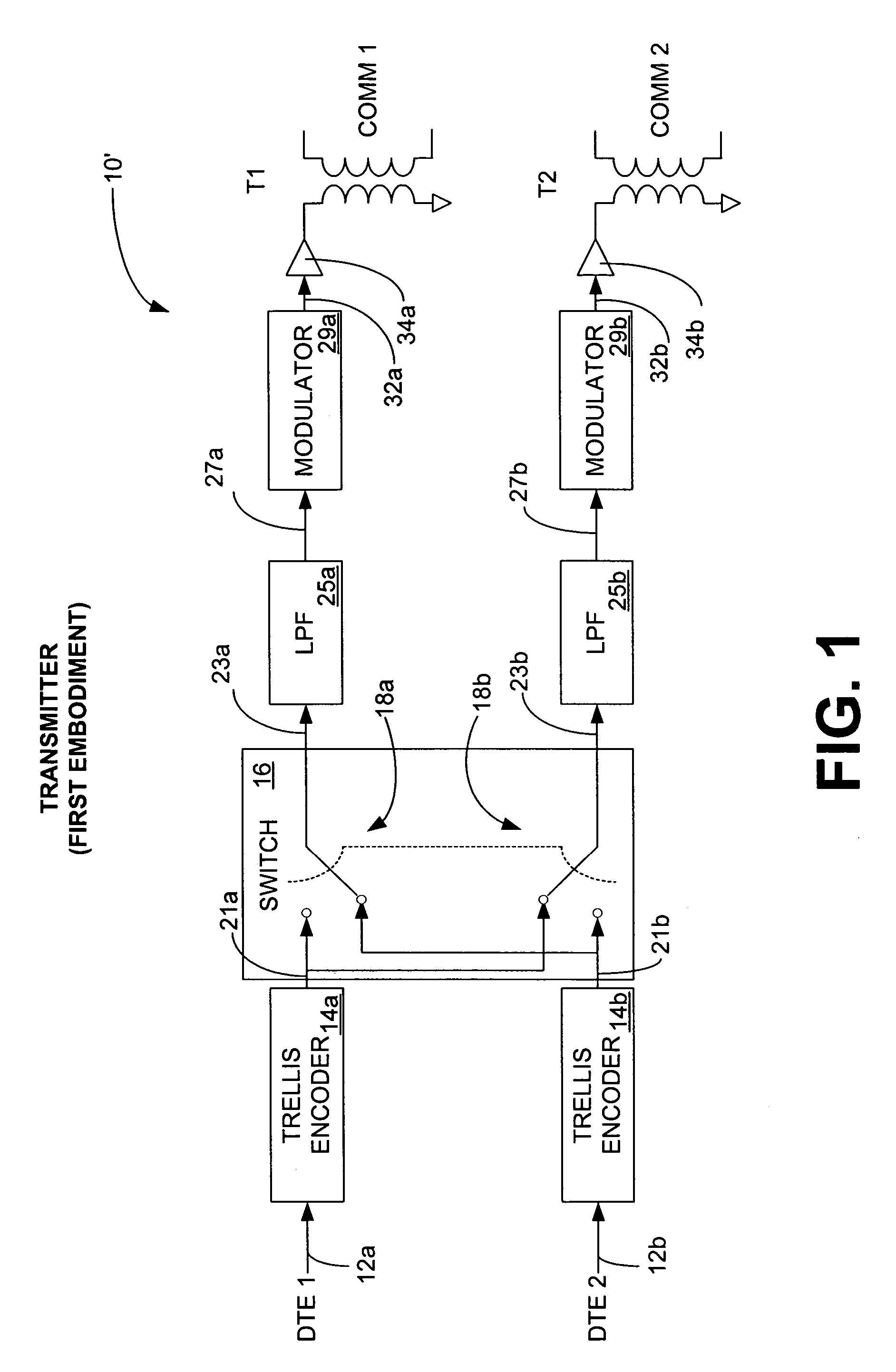 Space diversity trellis interleaver system and method