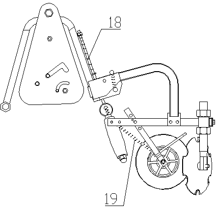 Mulch applicator special for tobacco field